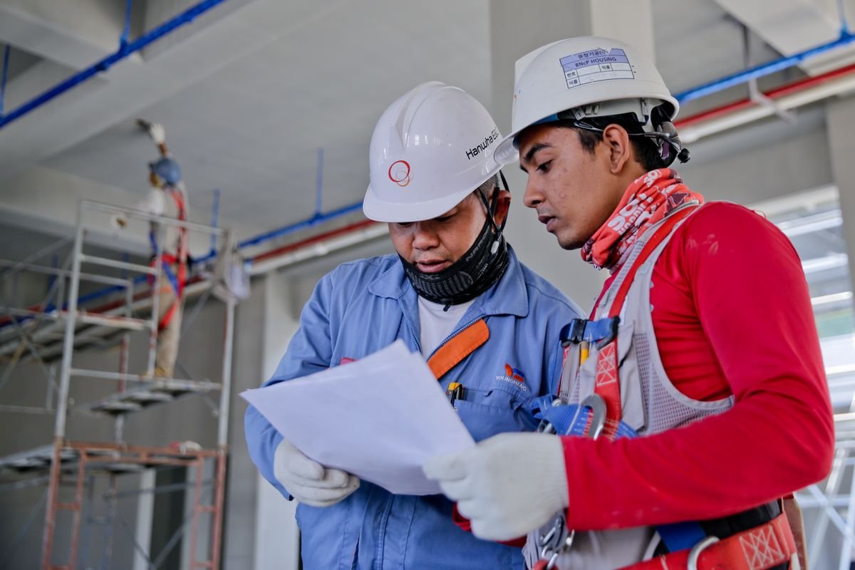 Job Link technical team on site